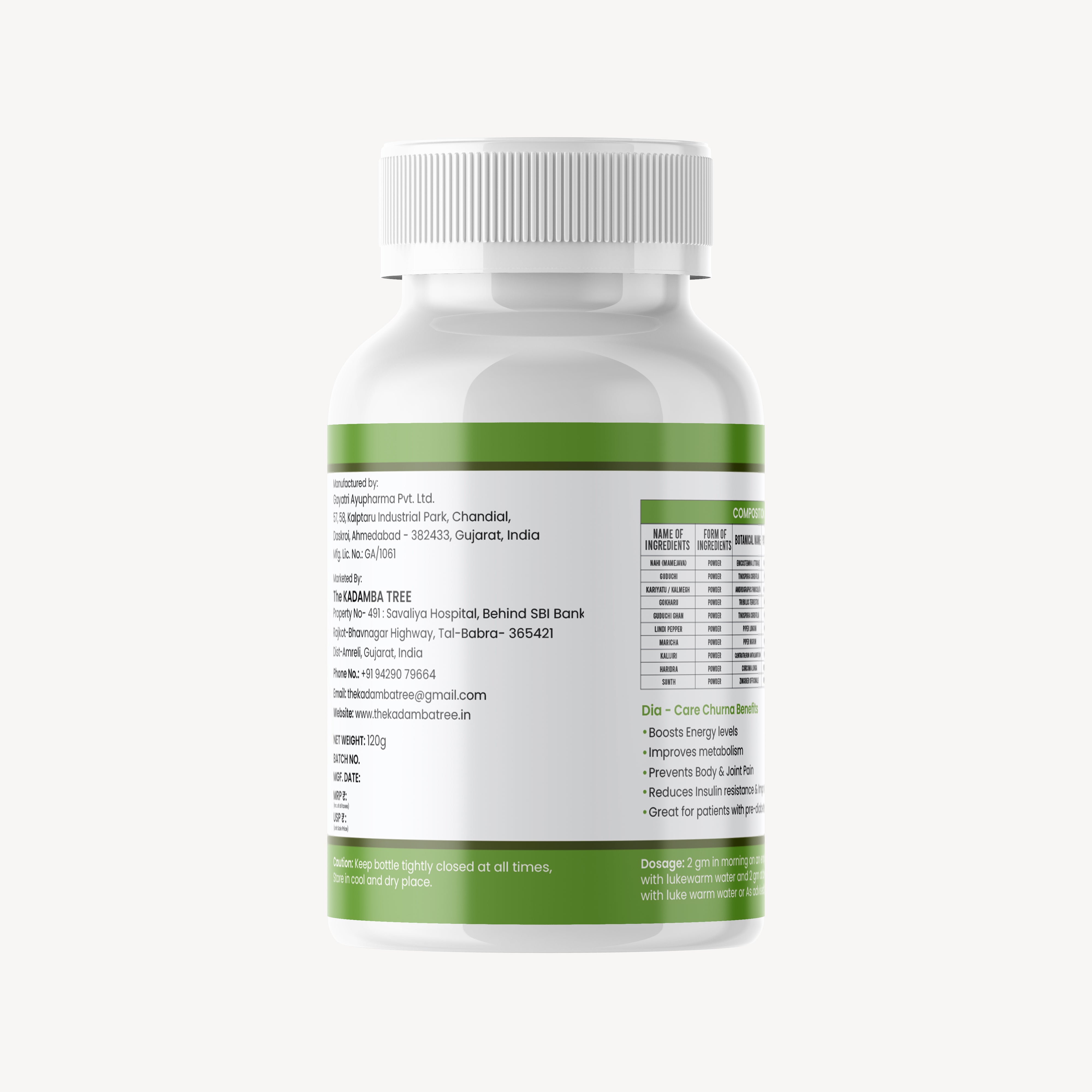 The Kadamba Tree - Dia care Churna (120 gm)