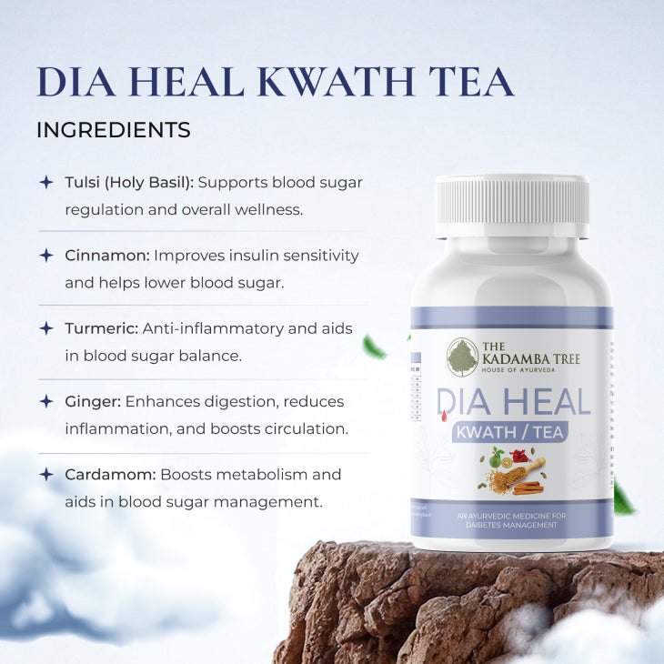 The Kadamba Tree -DIA HEAL KWATH CHURNA TEA (60 gm)